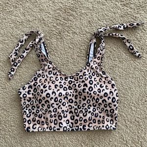 Cheetah print shein swim suit (top only)